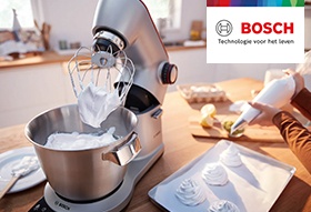 15% korting op de keukenmachines van Bosch