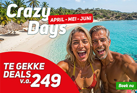 Crazy Days bij Corendon! Profiteer van zonvakanties vanaf €249,- per persoon