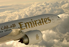 Kortingen van 3% tot 12% op vrijwel alle vluchten met Emirates vanuit Nederland